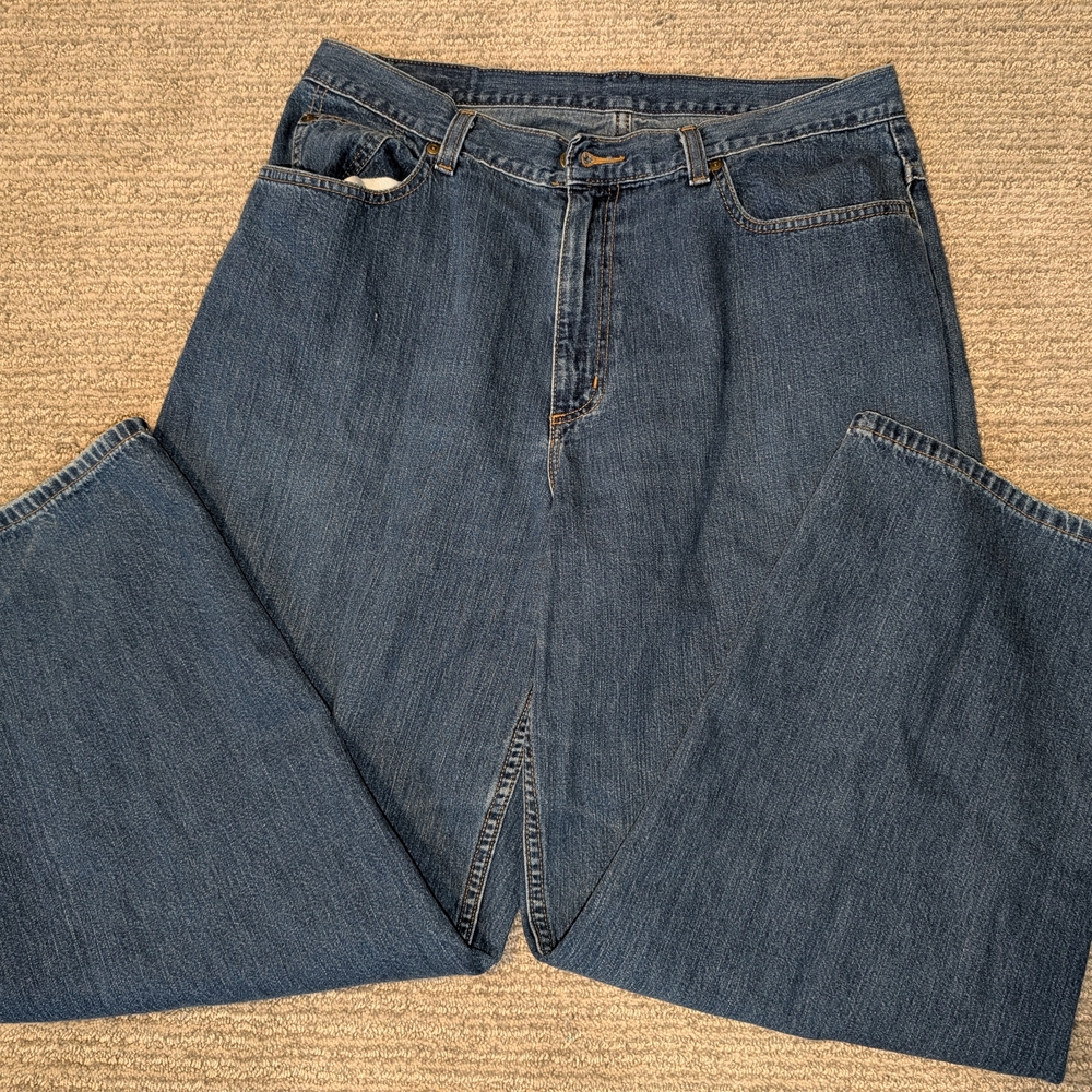 L.L. Bean Women's Blue Flare & Wide Leg Jeans